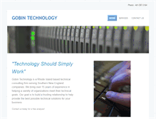 Tablet Screenshot of gobintechnology.com